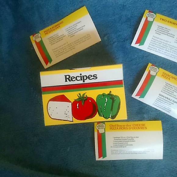 Vintage Chef Boyardee Recipe Box w/5 recipes - Picture 4 of 7